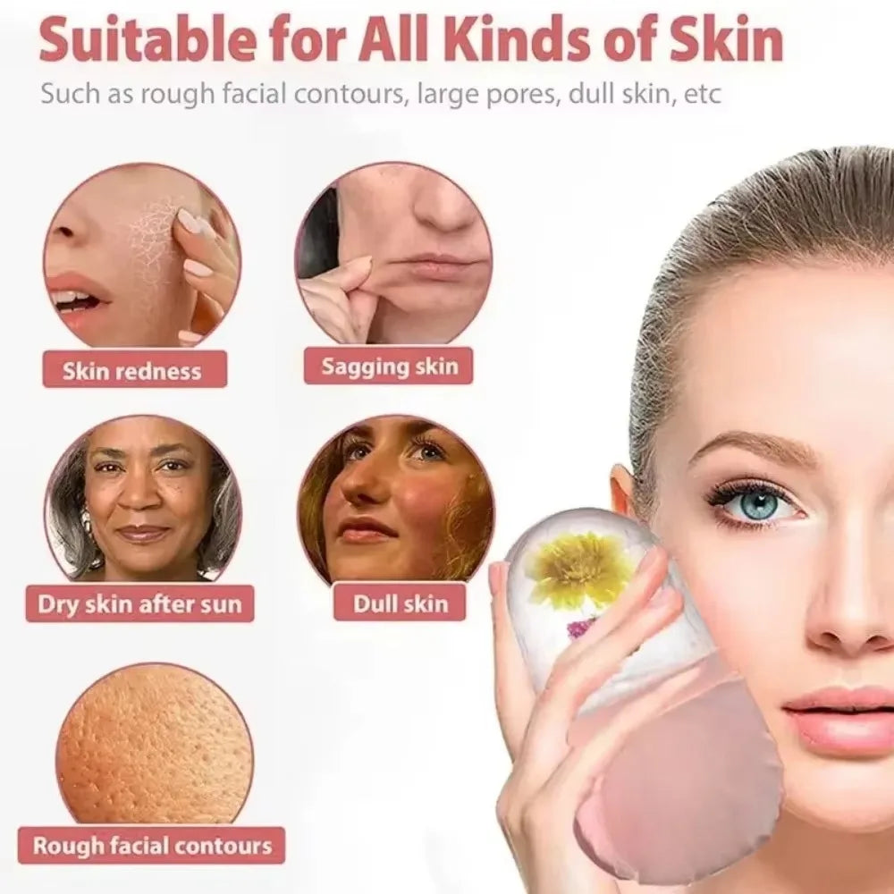 Rouleau de Glace en Silicone – Soin Visage