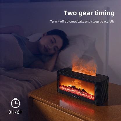 Cheminéa – Diffuseur Aromathérapie Flamme LED 4-en-1