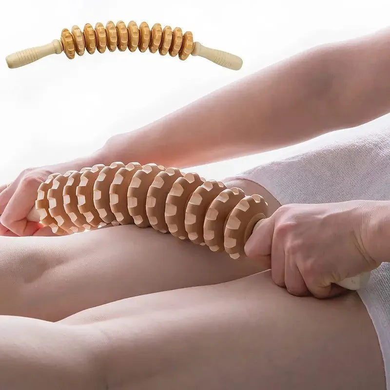 Rouleau de Massage en Bois