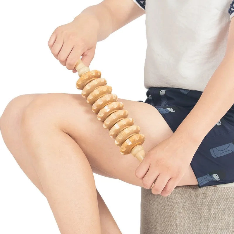 Rouleau de Massage en Bois